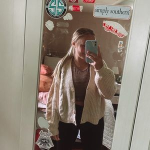 Cropped Warm Cardigan